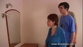 Pregnant Russian Sibling Enjoying Time With Her Brothers In A Humorous Way